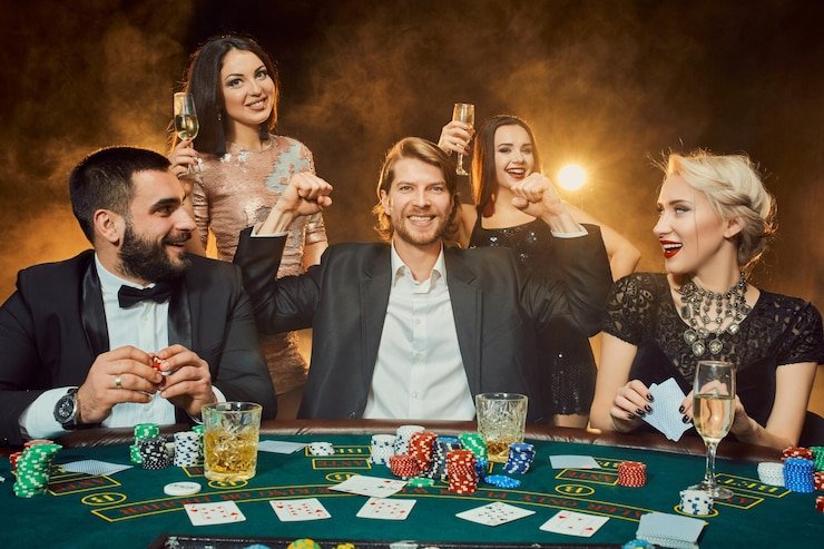 Live football match broadcast and live-dealer casino table view